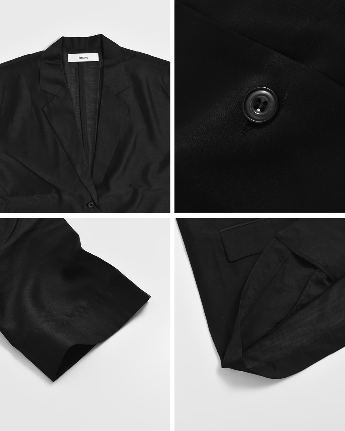 anuke(アンヌーク)シアー ハーフスリーブジャケット Sheer Halfsleeve Jacke 62610106