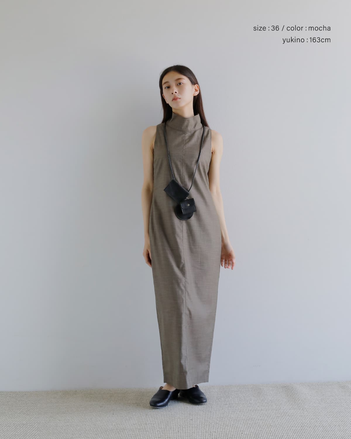 anuke(アンヌーク)ハイネックノースリーブワンピース Highneck Sleeveless Onepieace 62610314