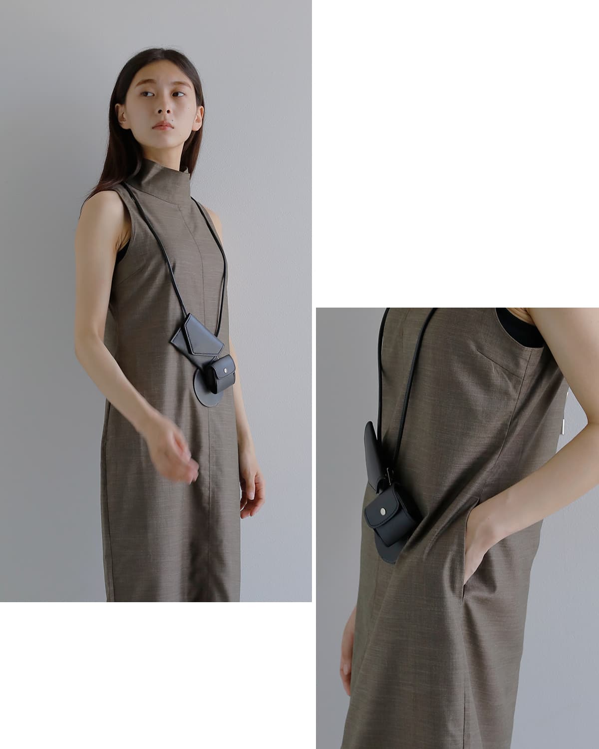 anuke(アンヌーク)ハイネックノースリーブワンピース Highneck Sleeveless Onepieace 62610314