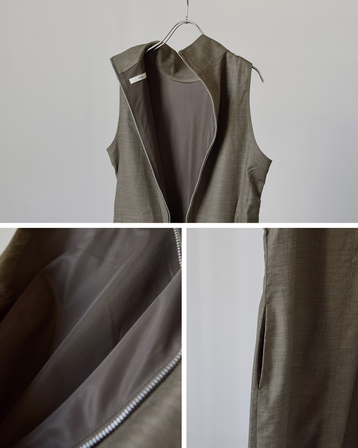 anuke(アンヌーク)ハイネックノースリーブワンピース Highneck Sleeveless Onepieace 62610314