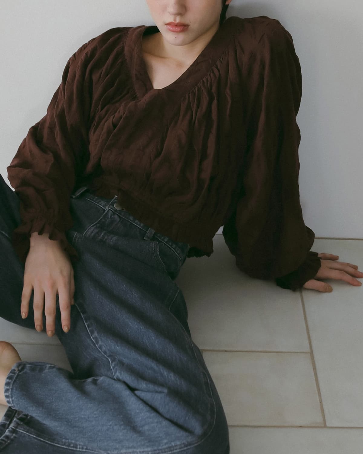 anuke(アンヌーク)ギャザー ボリュームブラウス Gather Volume Blouse 62610404