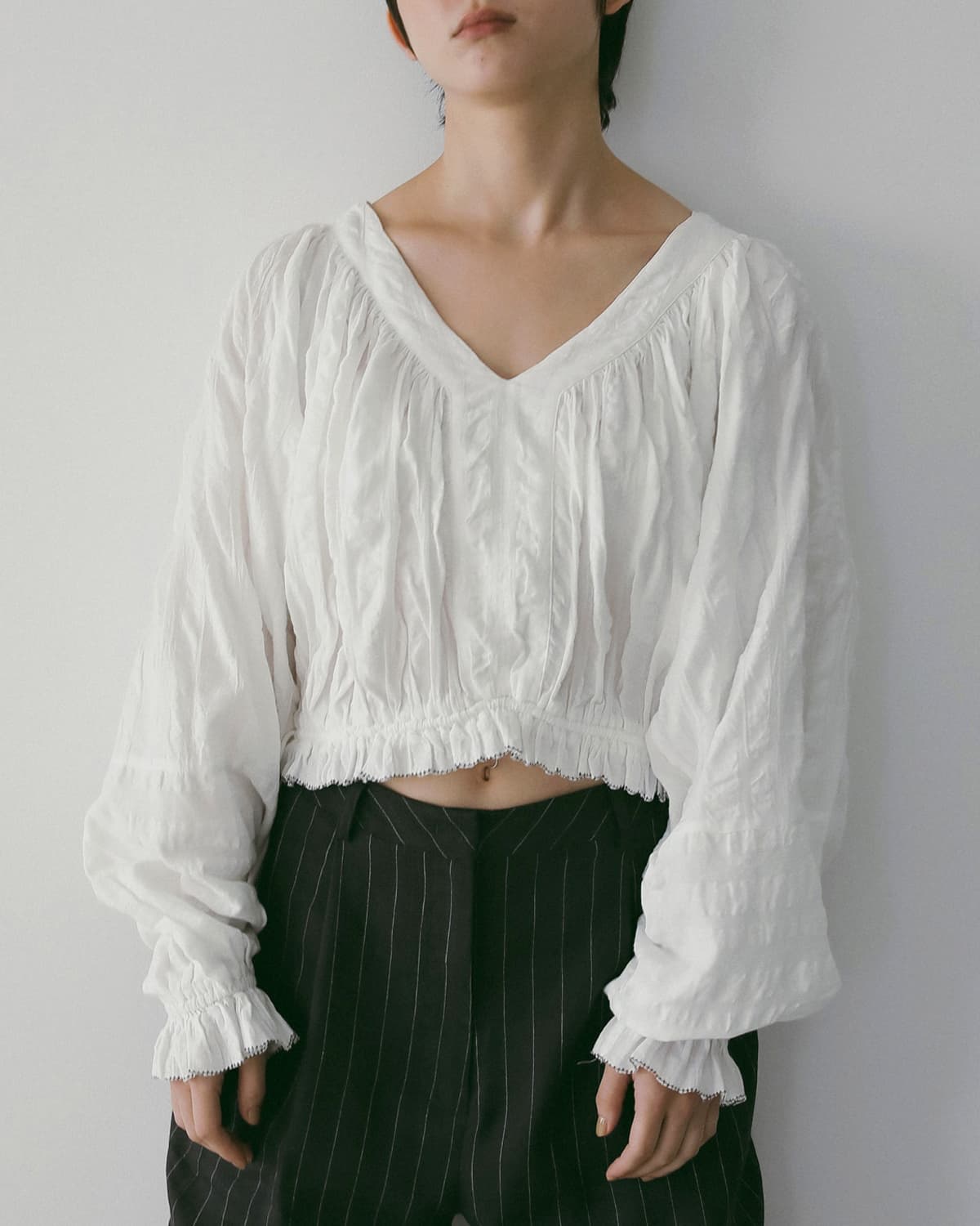 anuke(アンヌーク)ギャザー ボリュームブラウス Gather Volume Blouse 62610404