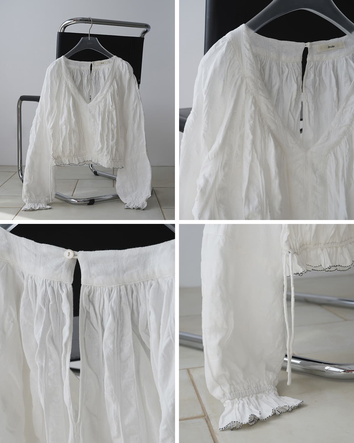 anuke(アンヌーク)ギャザー ボリュームブラウス Gather Volume Blouse 62610404