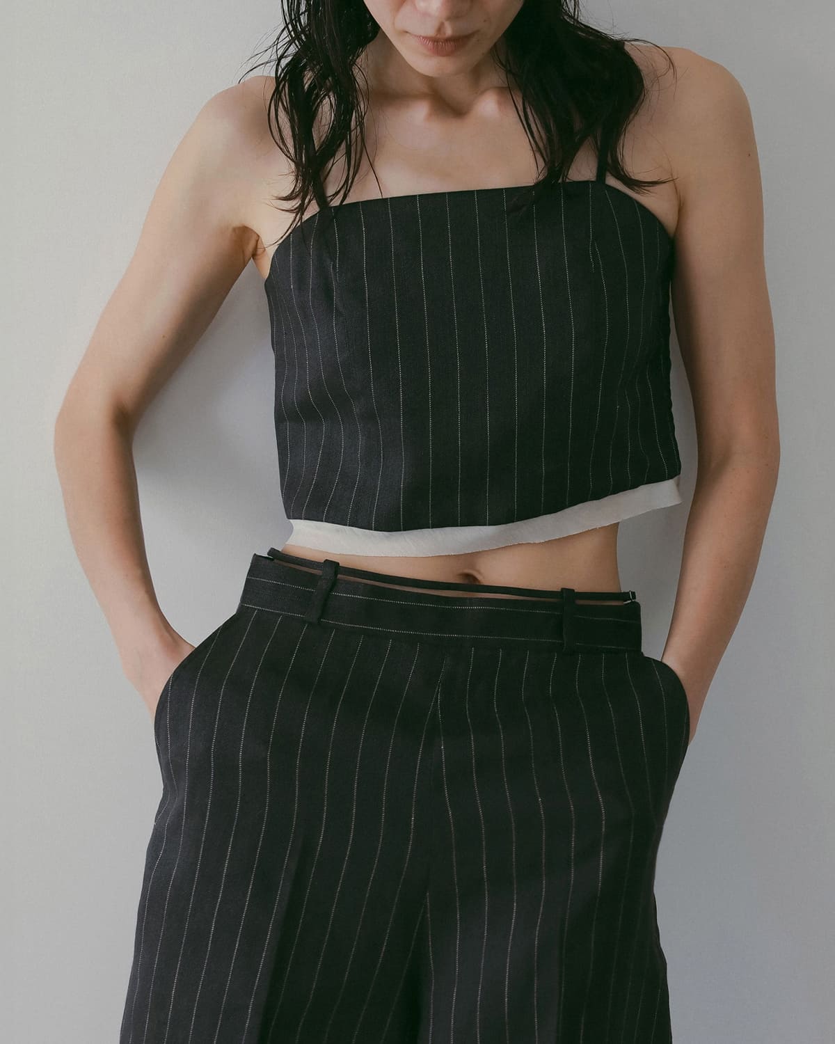 anuke(アンヌーク)リネンコンパクトキャミソール Linen Compact Camisole 62610409