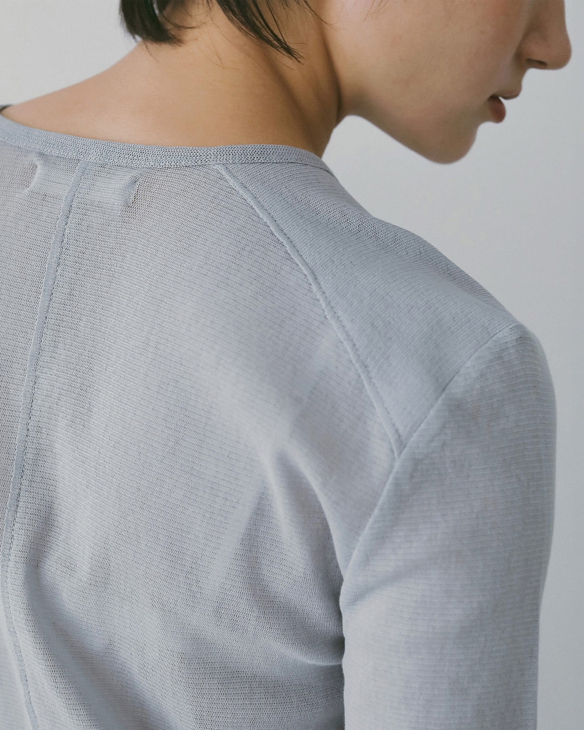 anuke(アンヌーク)コットンチュール長袖カットソー Cotton Tulle Tops 62610605