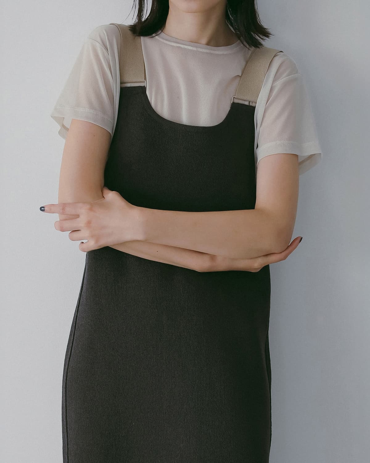 anuke(アンヌーク)シアー チュール半袖 Tシャツ Sheer Tulle T-Shirts 62610633