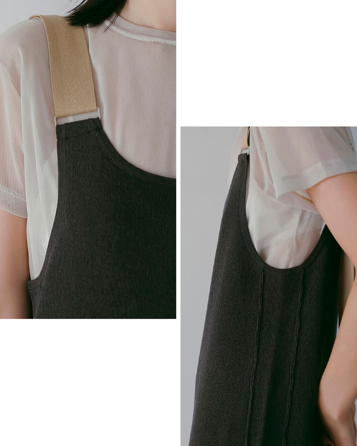 anuke(アンヌーク)シアー チュール半袖 Tシャツ Sheer Tulle T-Shirts 62610633