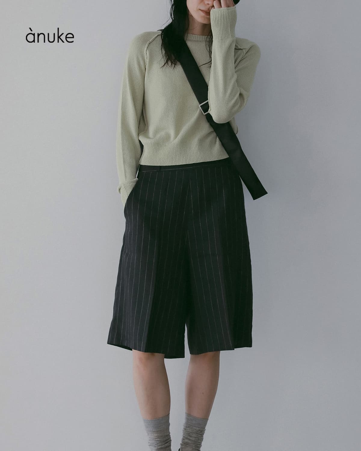 anuke(アンヌーク)リネン ハーフ パンツ Linen Half Pants 6261070562610705