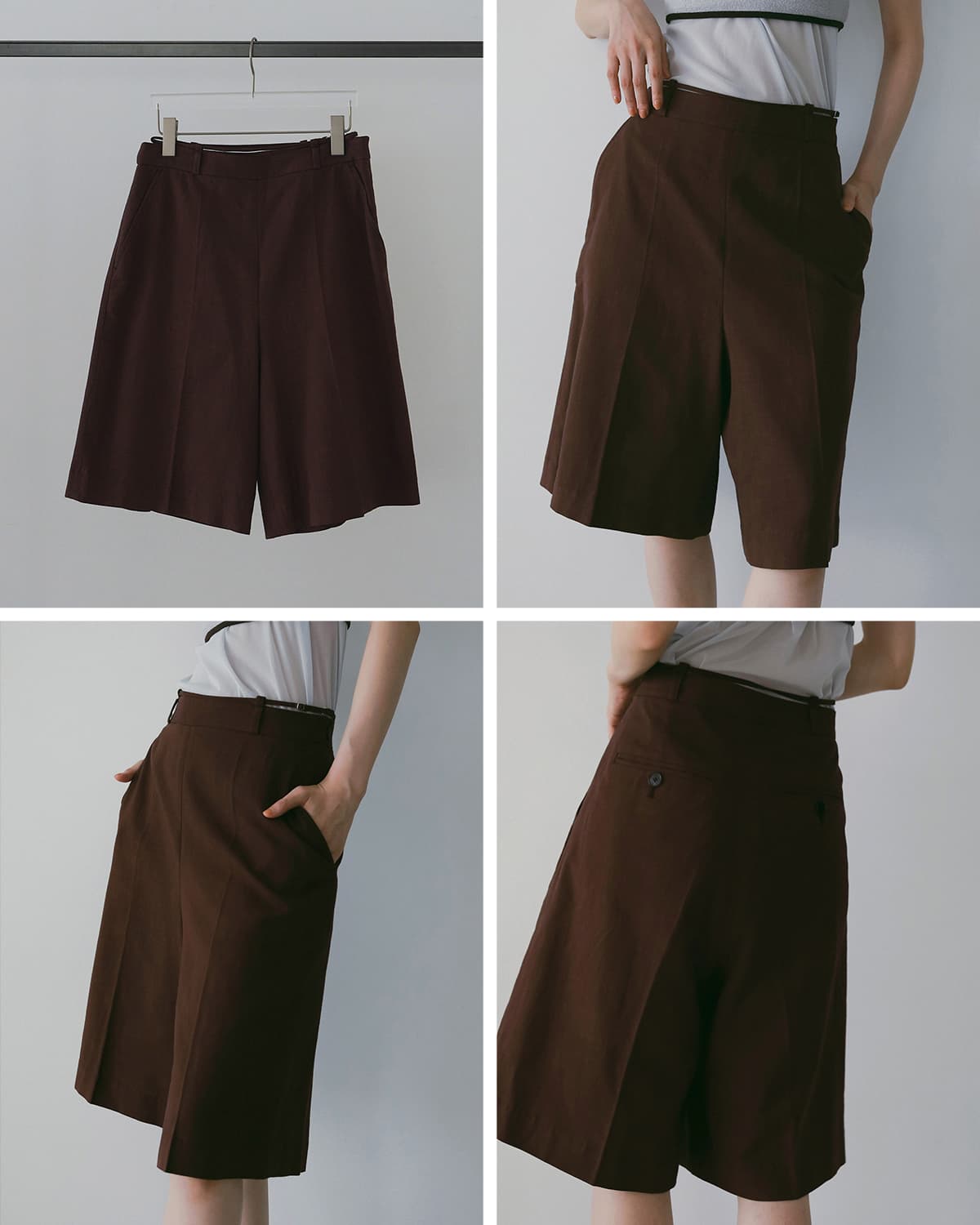 anuke(アンヌーク)リネンハーフパンツ Linen Half Pants 62610705 62610705