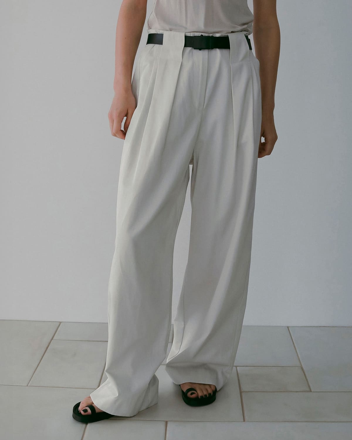 anuke(アンヌーク)ツイルタックルーズワイドパンツTwillLoosePants 62610708