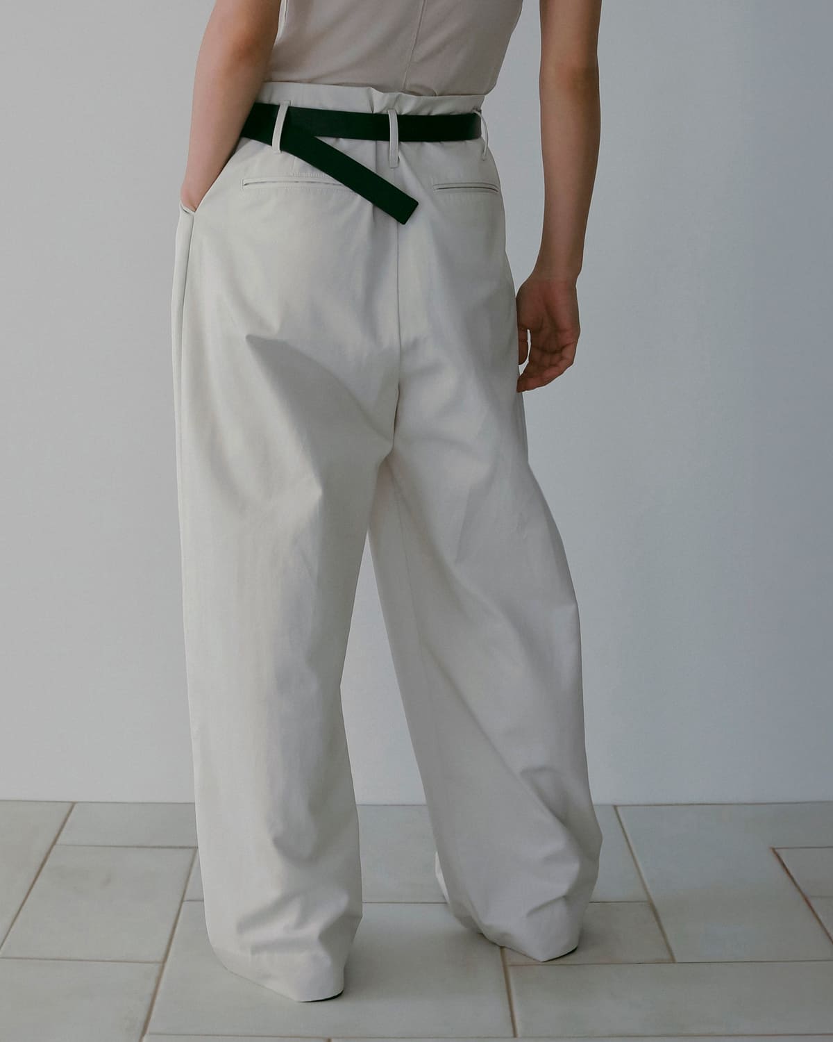 anuke(アンヌーク)ツイルタックルーズワイドパンツTwillLoosePants 62610708