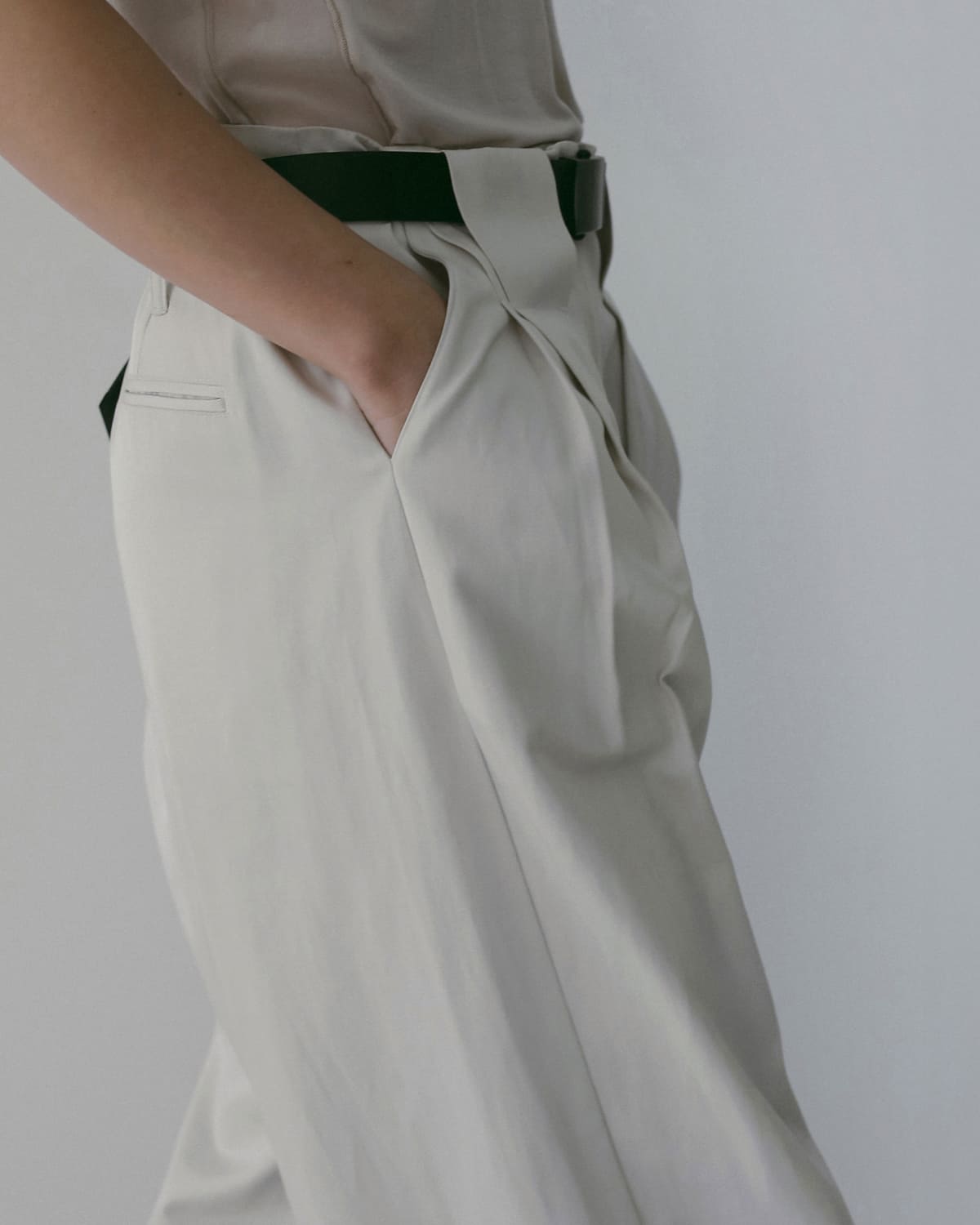 anuke(アンヌーク)ツイルタックルーズワイドパンツTwillLoosePants 62610708