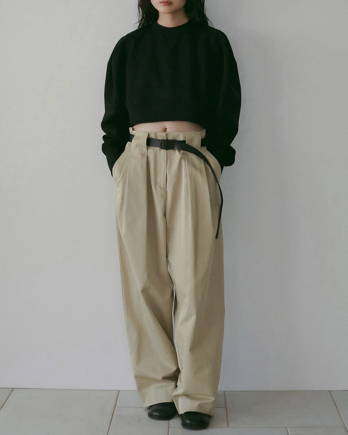 anuke(アンヌーク)ツイルタックルーズワイドパンツTwillLoosePants 62610708