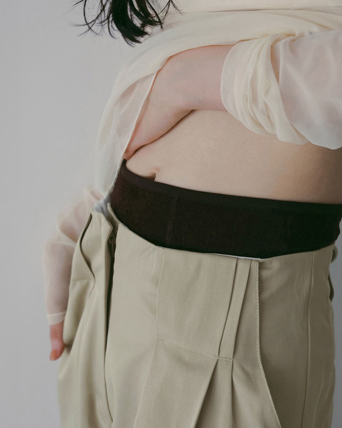 anuke(アンヌーク)ツイルタックルーズワイドパンツTwillLoosePants 62610708