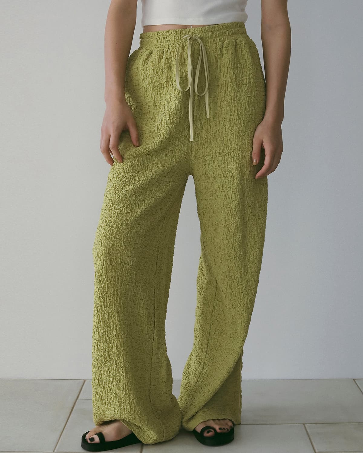 anuke(アンヌーク)シャーリングイージー パンツ Shirring Easy Pants 62610710