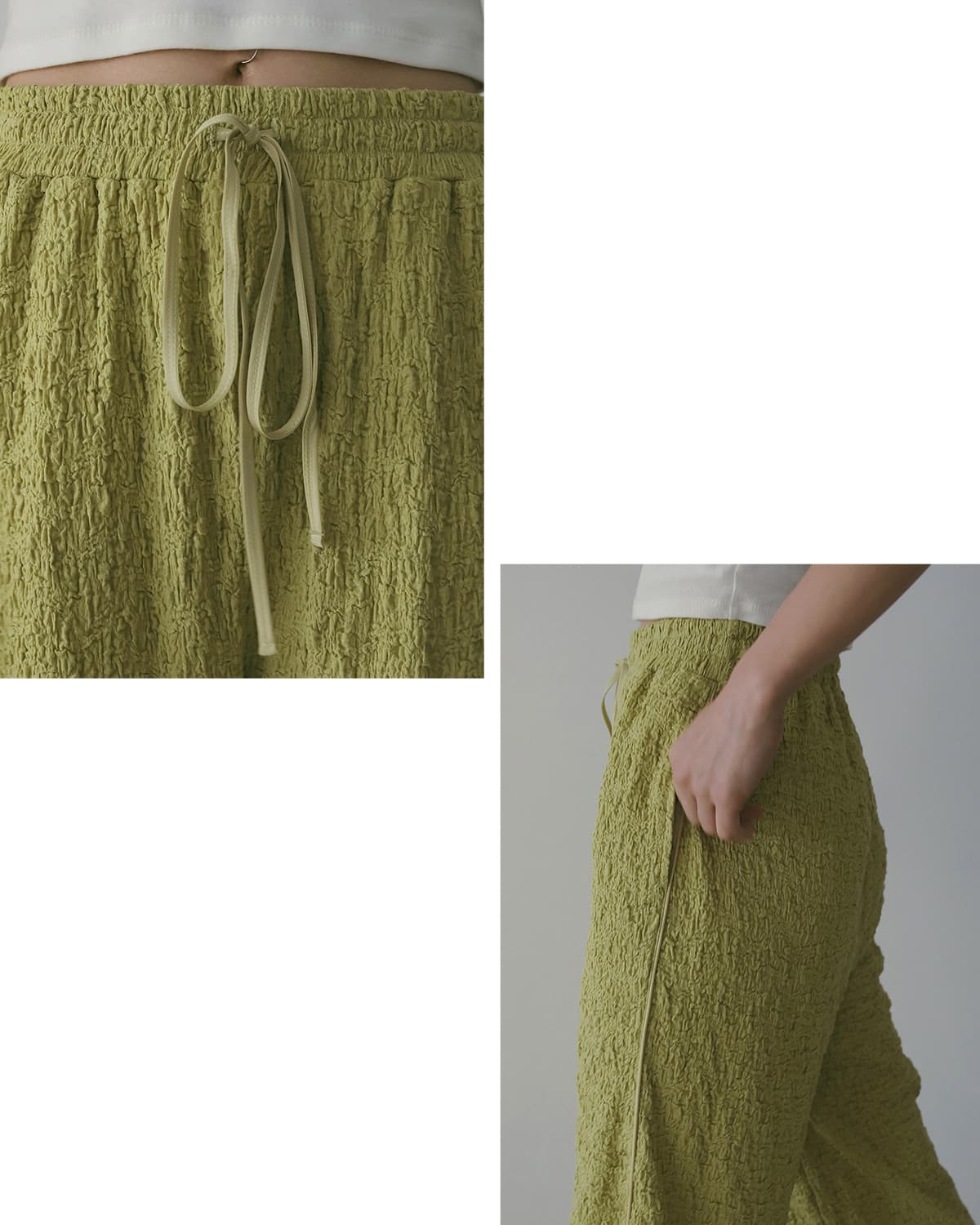 anuke(アンヌーク)シャーリングイージー パンツ Shirring Easy Pants 62610710