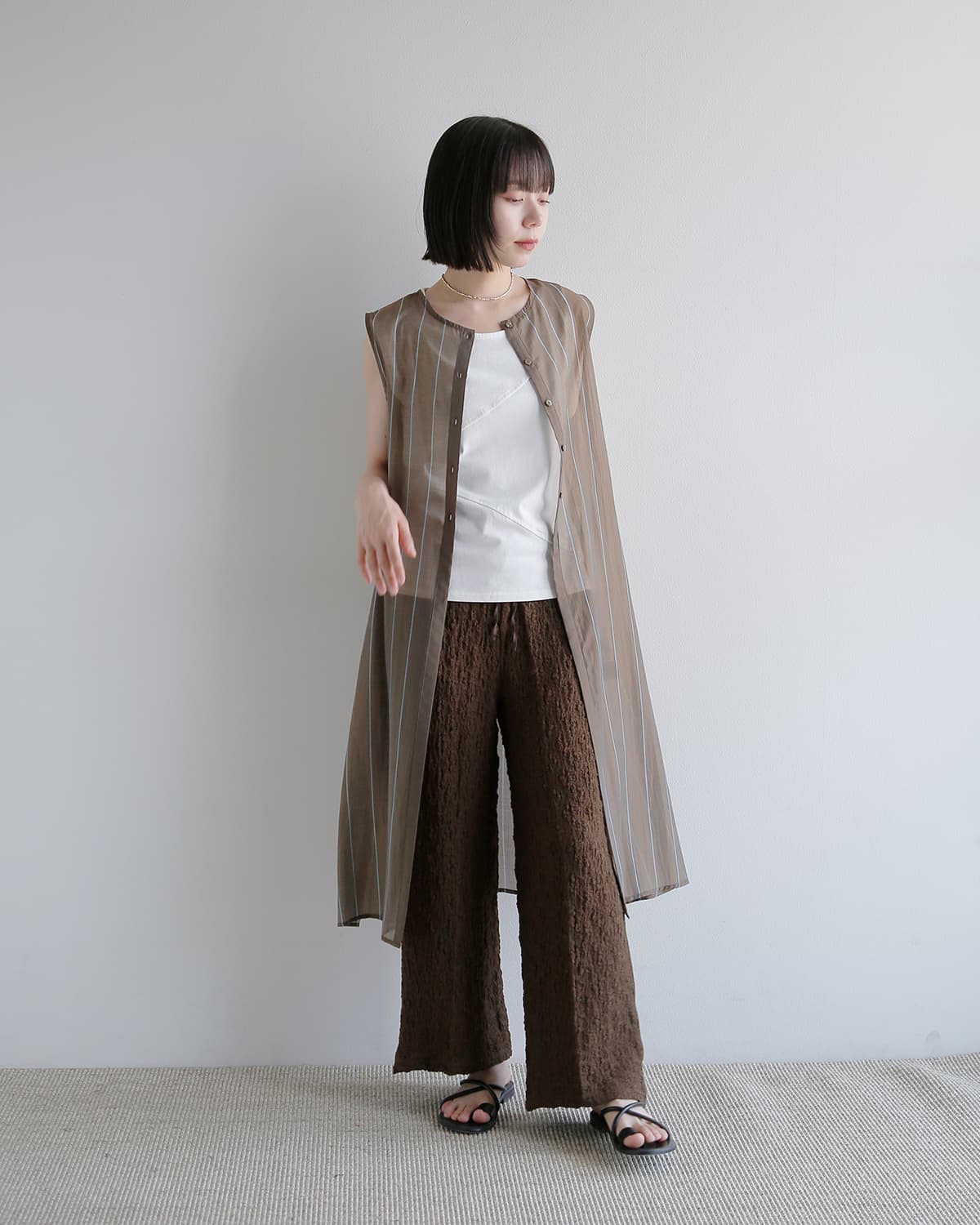 anuke(アンヌーク)シャーリングイージー パンツ Shirring Easy Pants 62610710