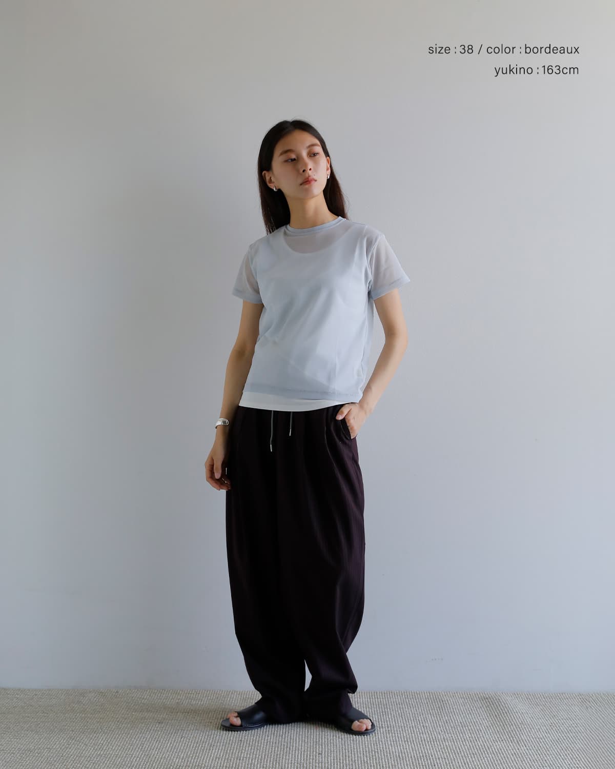 anuke(アンヌーク)バイカラー ストライプパンツ Bicolor Stripe Pants 62610713