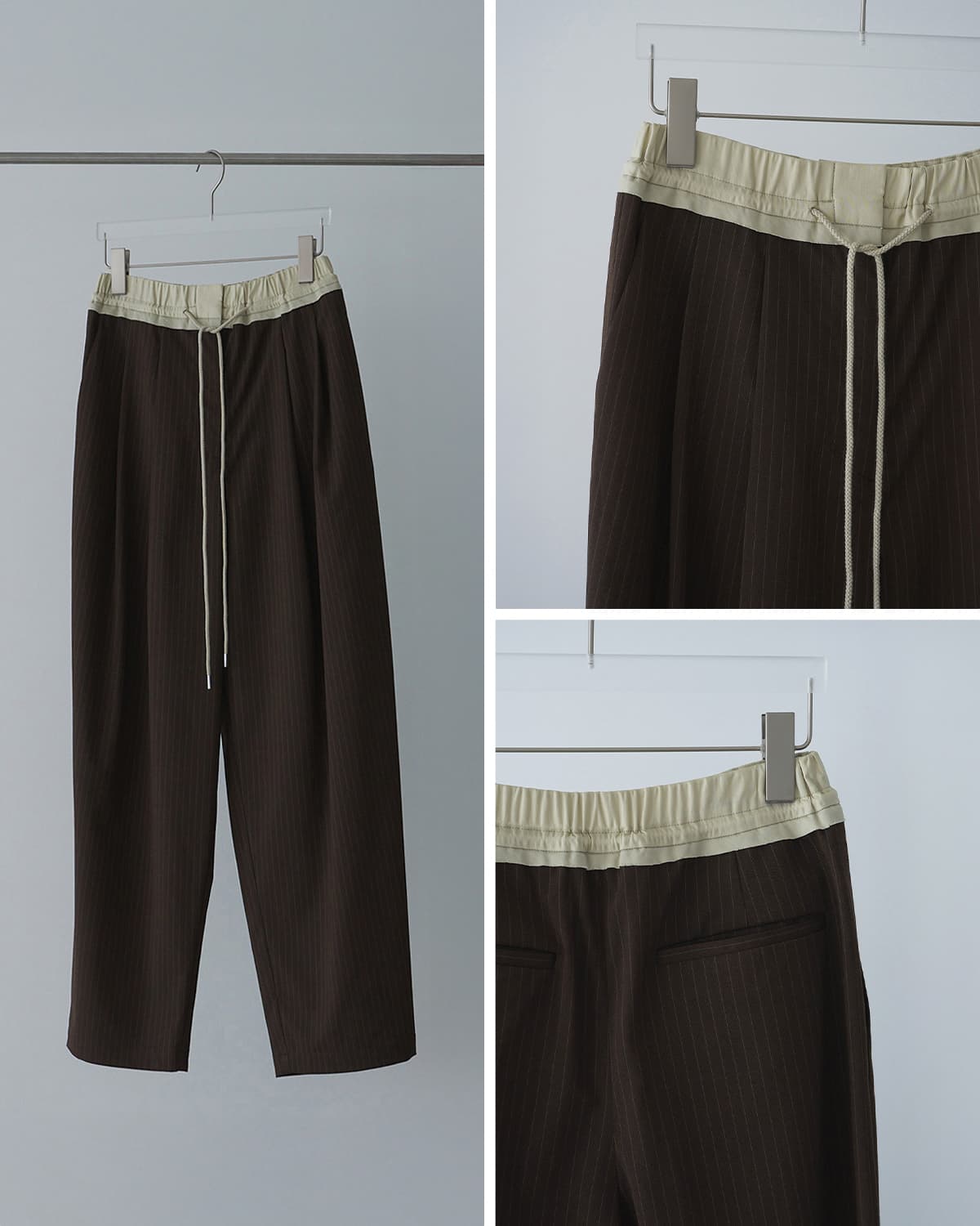 anuke(アンヌーク)バイカラー ストライプパンツ Bicolor Stripe Pants 62610713