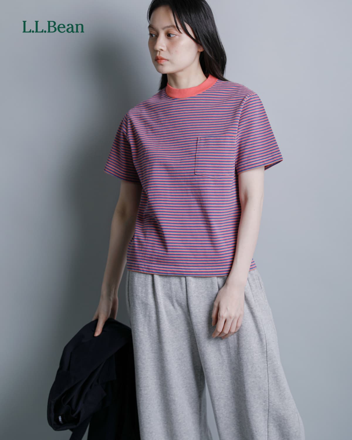 L.L.Beanユニオン ショートスリーブ ストライプ Tシャツ “Union Short-Sleeve Striped Tee” 6275-4136