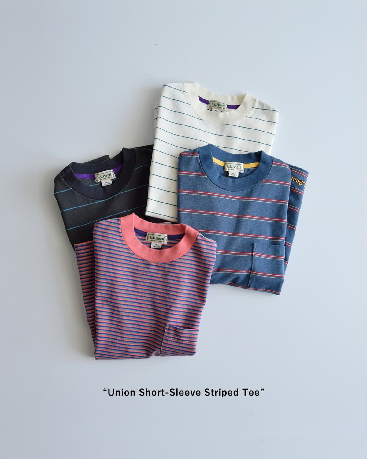 L.L.Beanユニオン ショートスリーブ ストライプ Tシャツ “Union Short-Sleeve Striped Tee” 6275-4136
