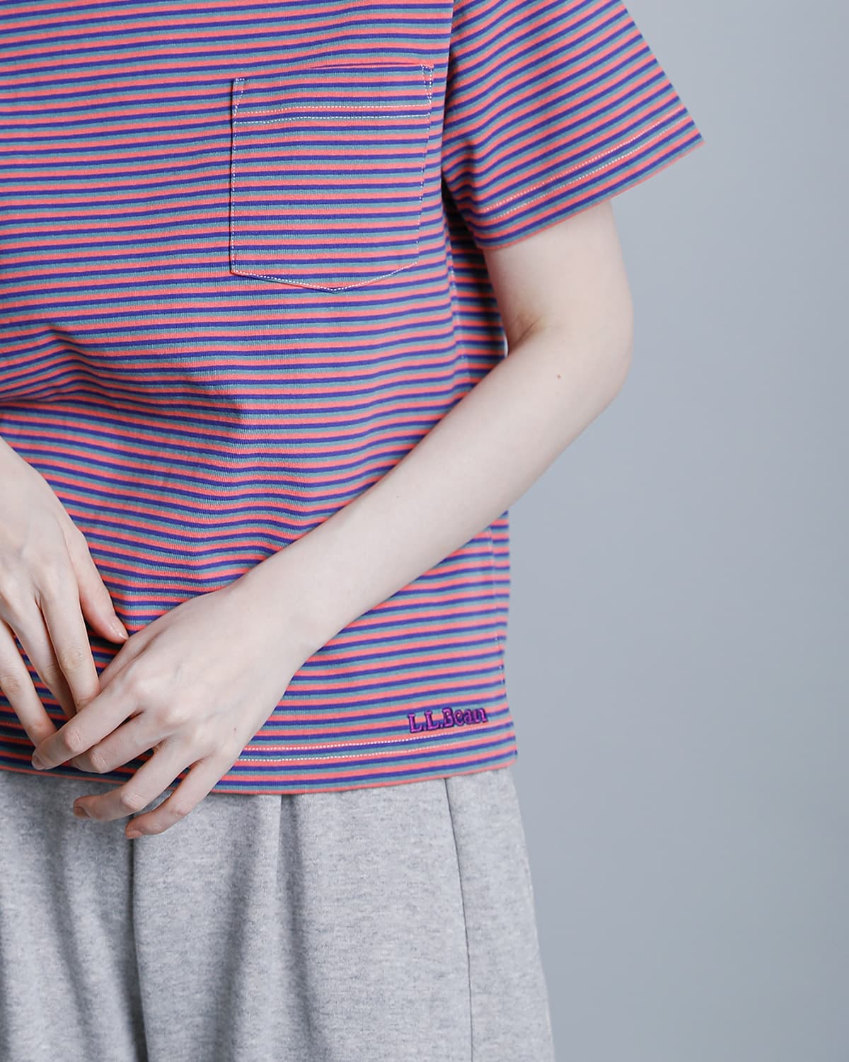 L.L.Beanユニオン ショートスリーブ ストライプ Tシャツ “Union Short-Sleeve Striped Tee” 6275-4136