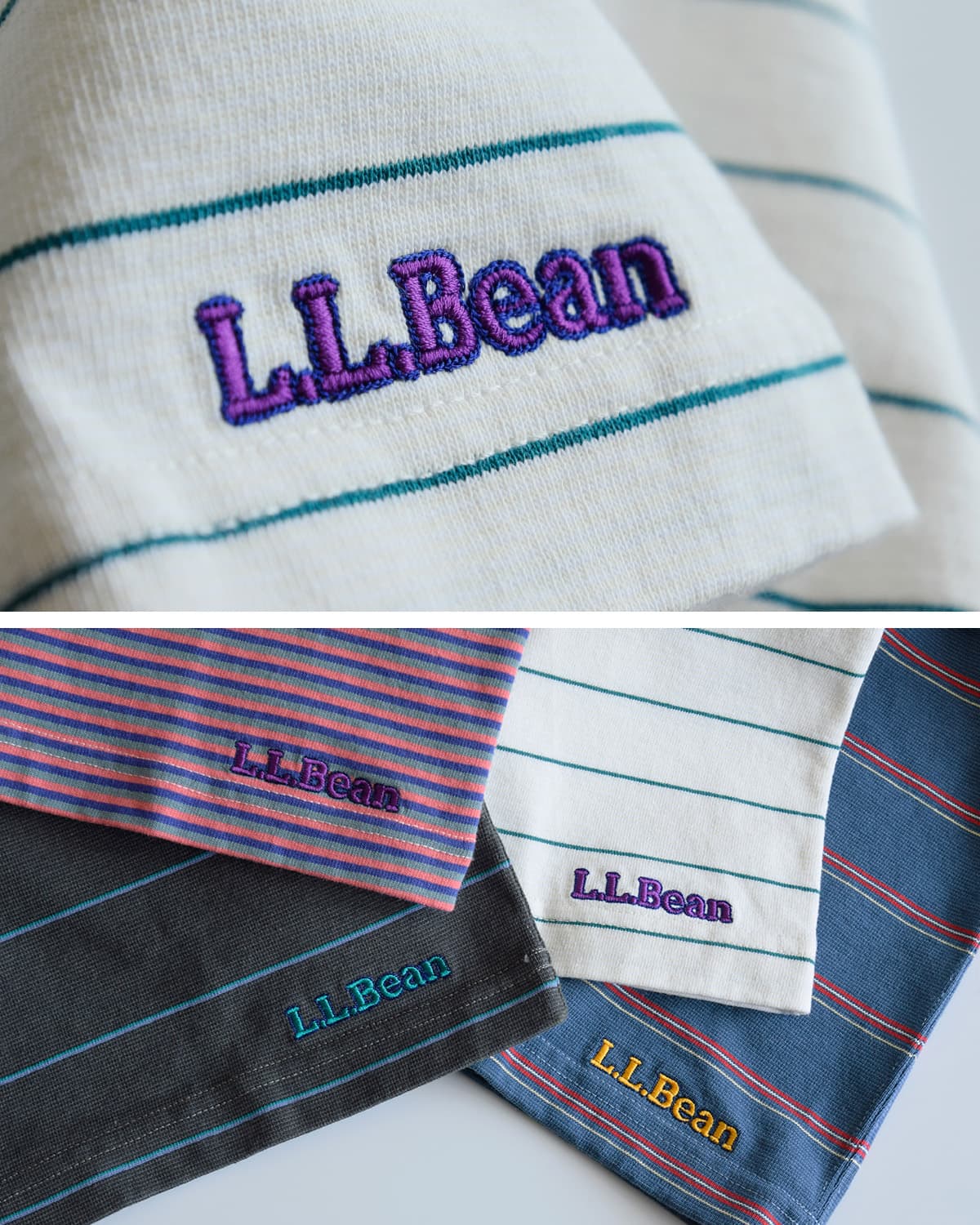 L.L.Beanユニオン ショートスリーブ ストライプ Tシャツ “Union Short-Sleeve Striped Tee” 6275-4136