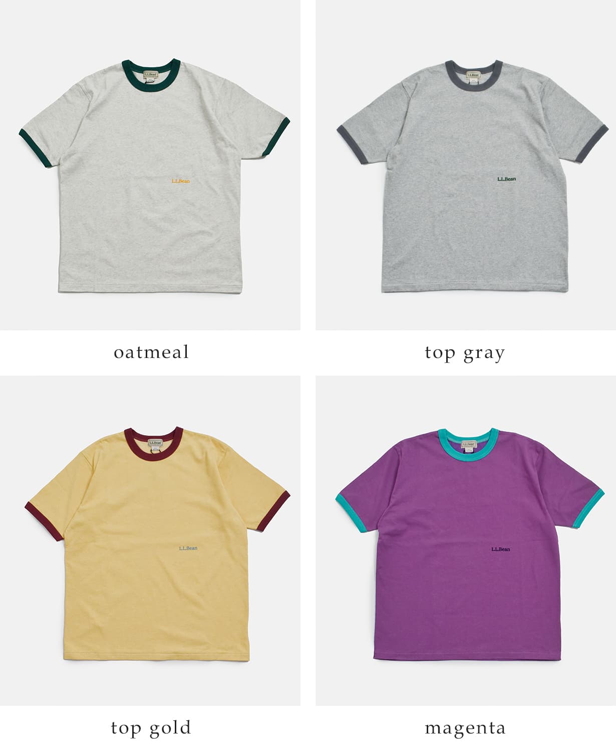 L.L.Beanコットン モリル 半袖 リンガー Tシャツ “Morrill Short Sleeve Ringer Tee” 6275-4142