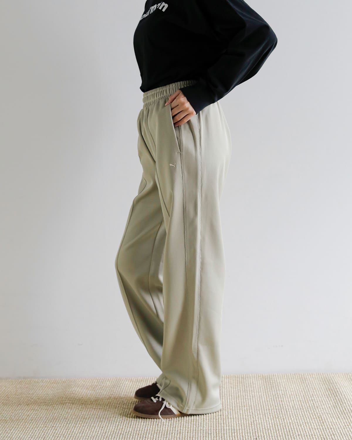 PUMA(プーマ)ベア天竺コットントラックパンツ T7 TRACK PANTS M 634715