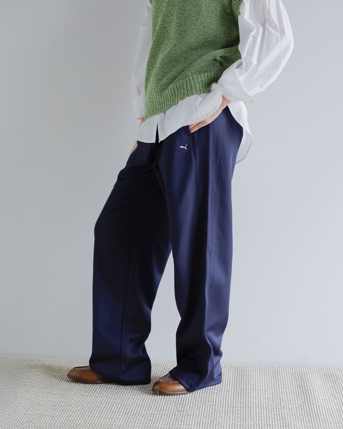 PUMA(プーマ)ベア天竺コットントラックパンツ T7 TRACK PANTS M 634715