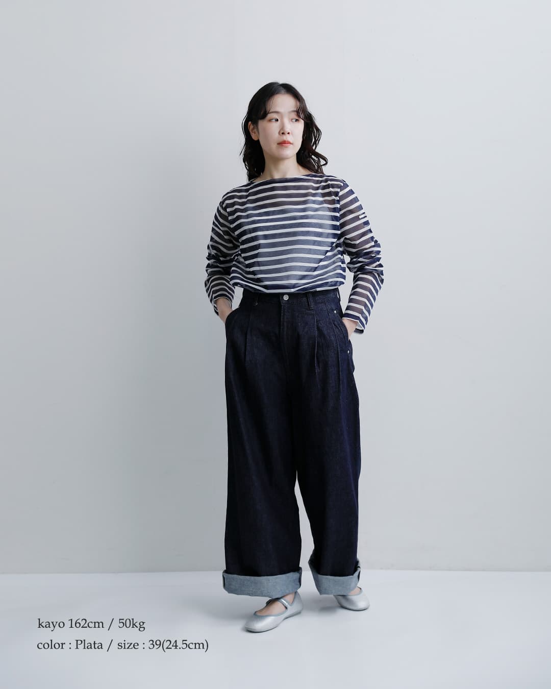 OKYTI(オキティ)MOON ボタン ストラップ フラット シューズ 6525-b-s-moon