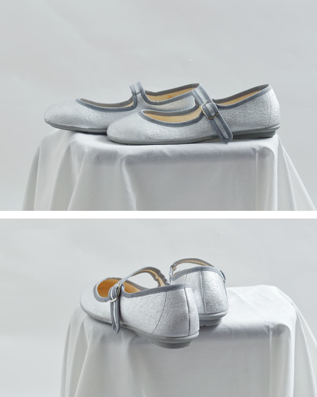 OKYTI(オキティ)MOON ボタン ストラップ フラット シューズ 6525-b-s-moon