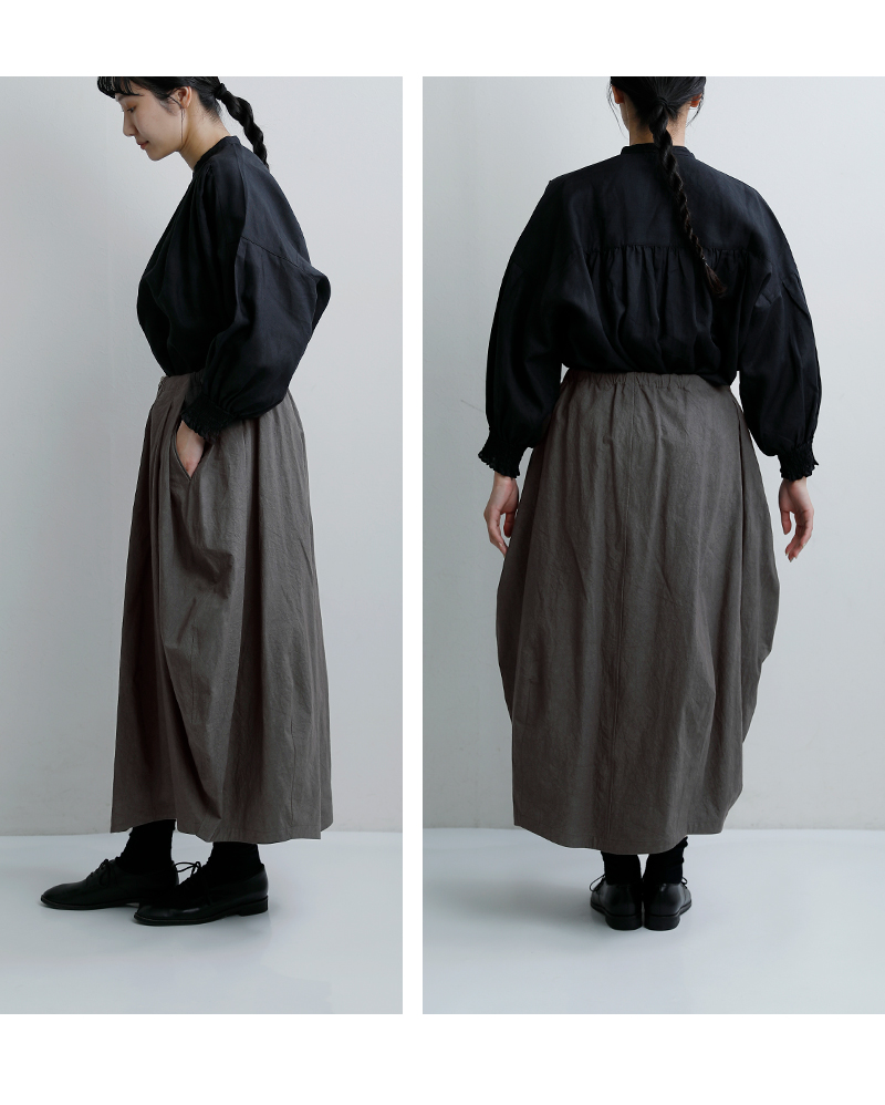 HAVERSACK(ハバーサック)コットンタイプライタータックイージースカート662623