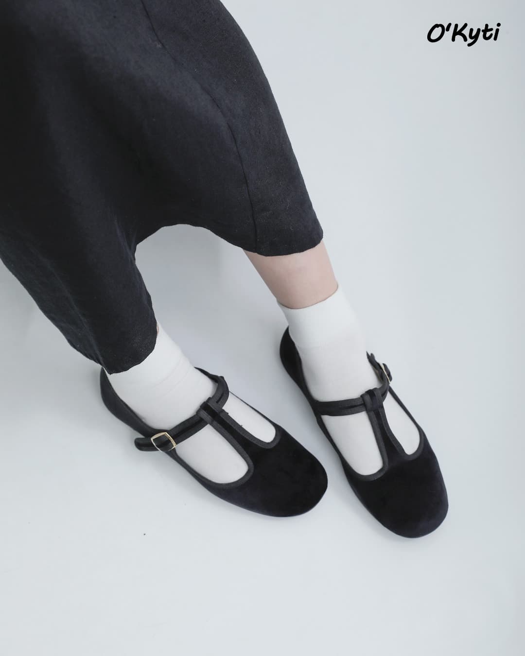 OKYTI(オキティ)Tベルト フラット メリージェーンシューズ 6700
