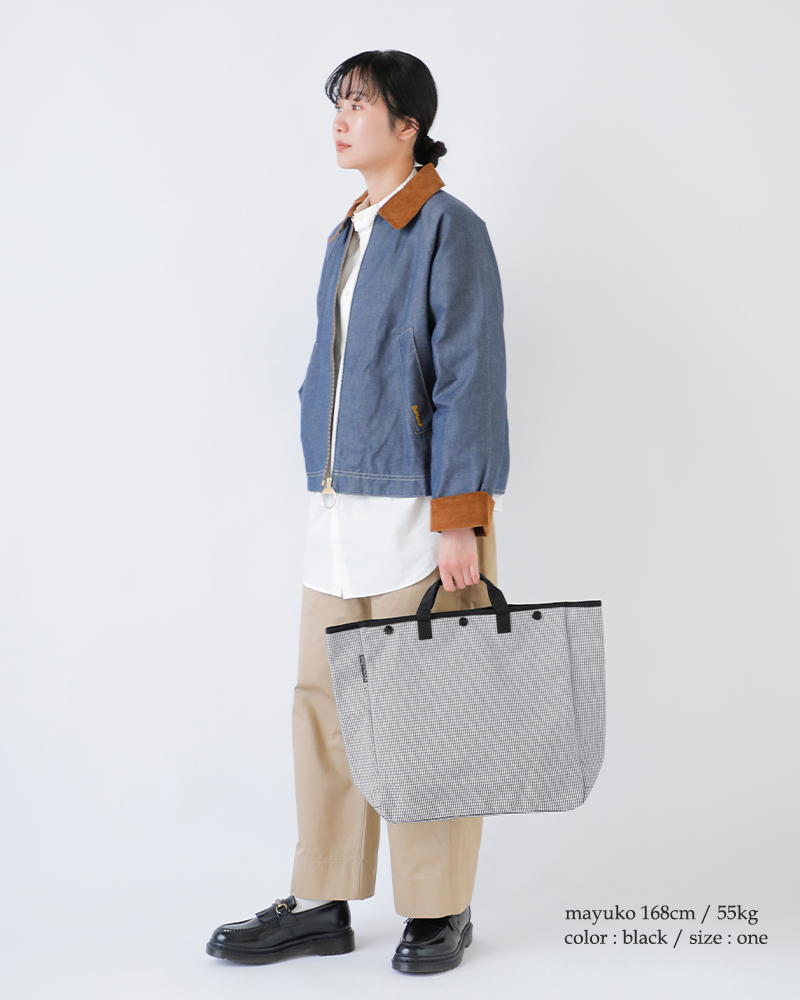 BAGnNOUN(バッグンナウン)千鳥格子トートバッグMサイズ“HOUNDSTOOTH/M”70021056