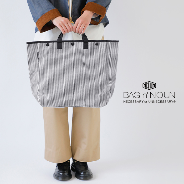 BAGnNOUN(バッグンナウン)千鳥格子トートバッグMサイズ“HOUNDSTOOTH/M”70021056