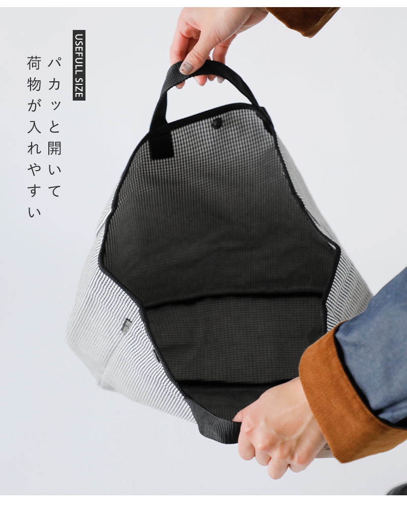 BAGnNOUN(バッグンナウン)千鳥格子トートバッグMサイズ“HOUNDSTOOTH/M”70021056