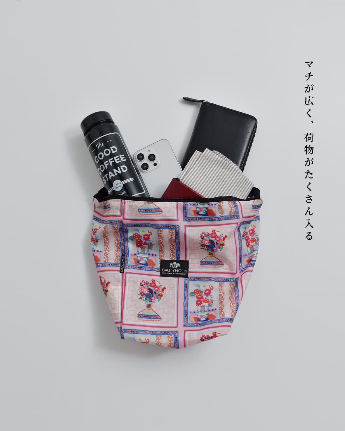 BAG’n’NOUNフラワーパターン トートバッグ “O/S MINI FLOWER” 70021066