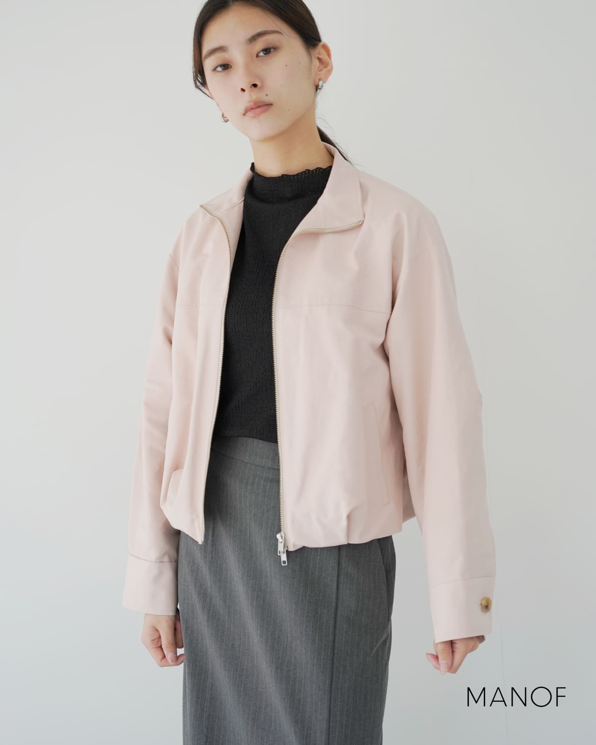 MANOF マノフ バルーン ジップブルゾン 80104-0533 2026ss新作