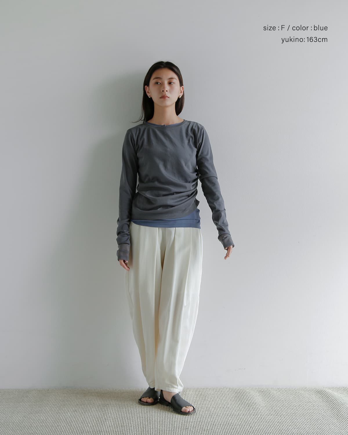 MANOF(マノフ)シアー レイヤードカットトップス 80105-1043