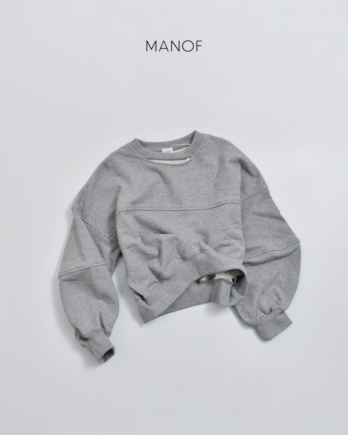 MANOF(マノフ)ムーン スリット スウェット トップス80105-1053