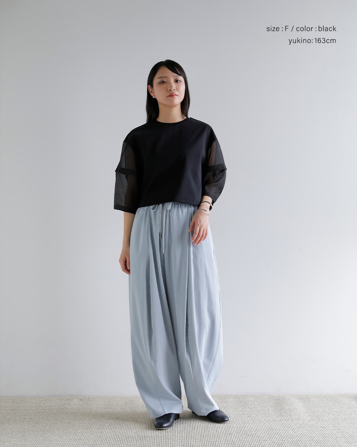 MANOF(マノフ)シアースリーブカットトップス 80105-1063