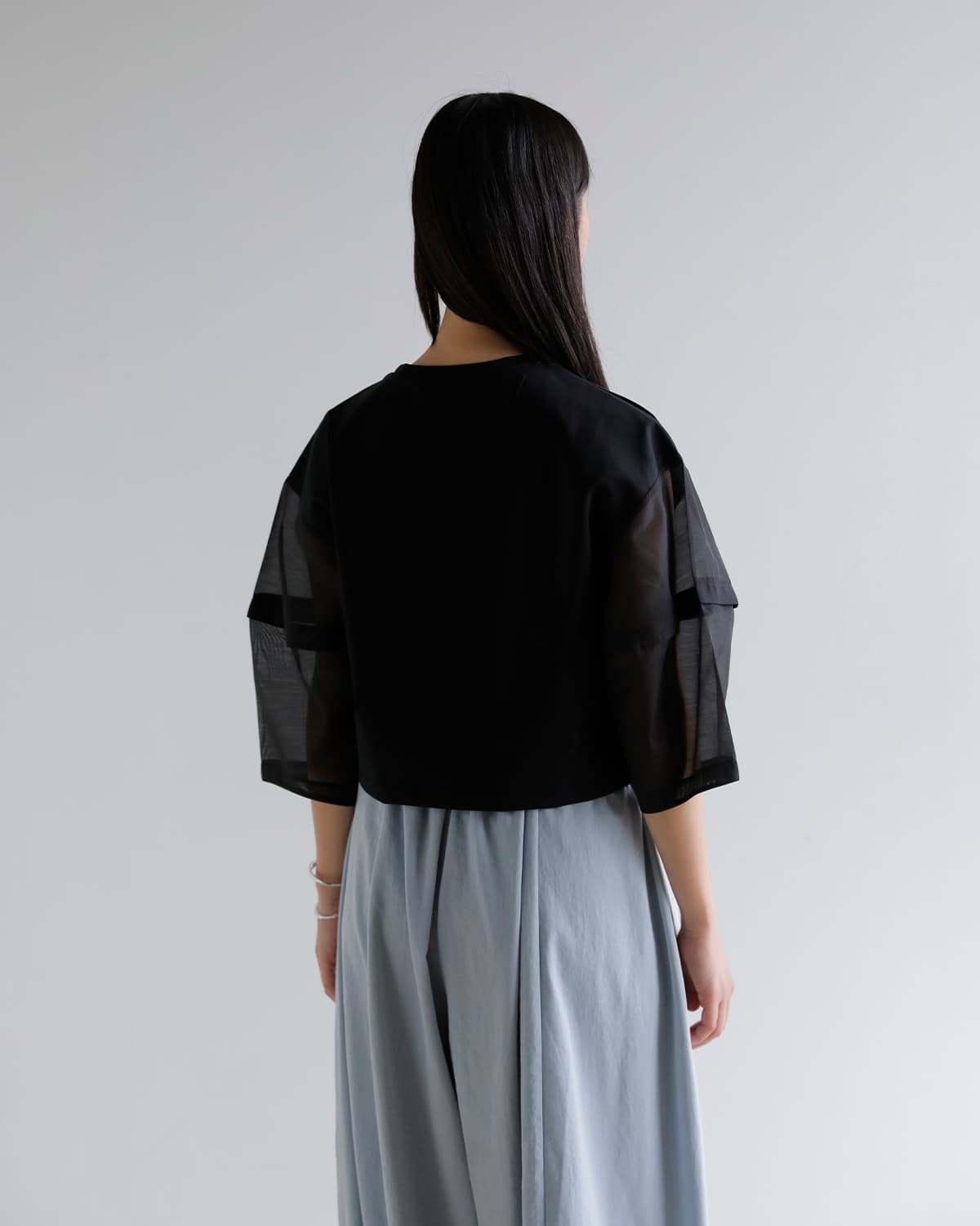 MANOF(マノフ)シアースリーブカットトップス 80105-1063