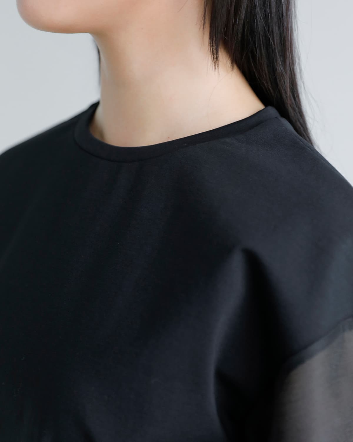 MANOF(マノフ)シアースリーブカットトップス 80105-1063