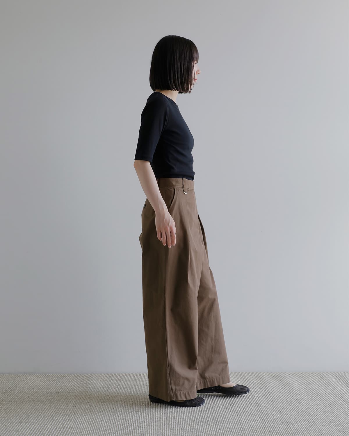 MANOF(マノフ)ラップワイドパンツ 80110-7133