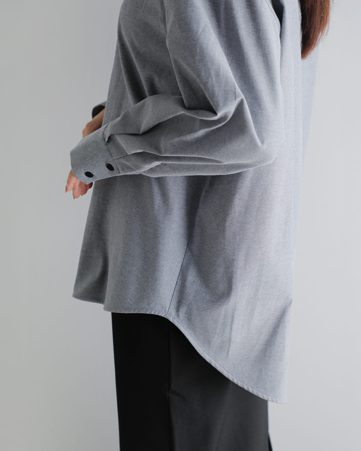 MANOF(マノフ)フリルカラーオックスフォードシャツ 80122-4013