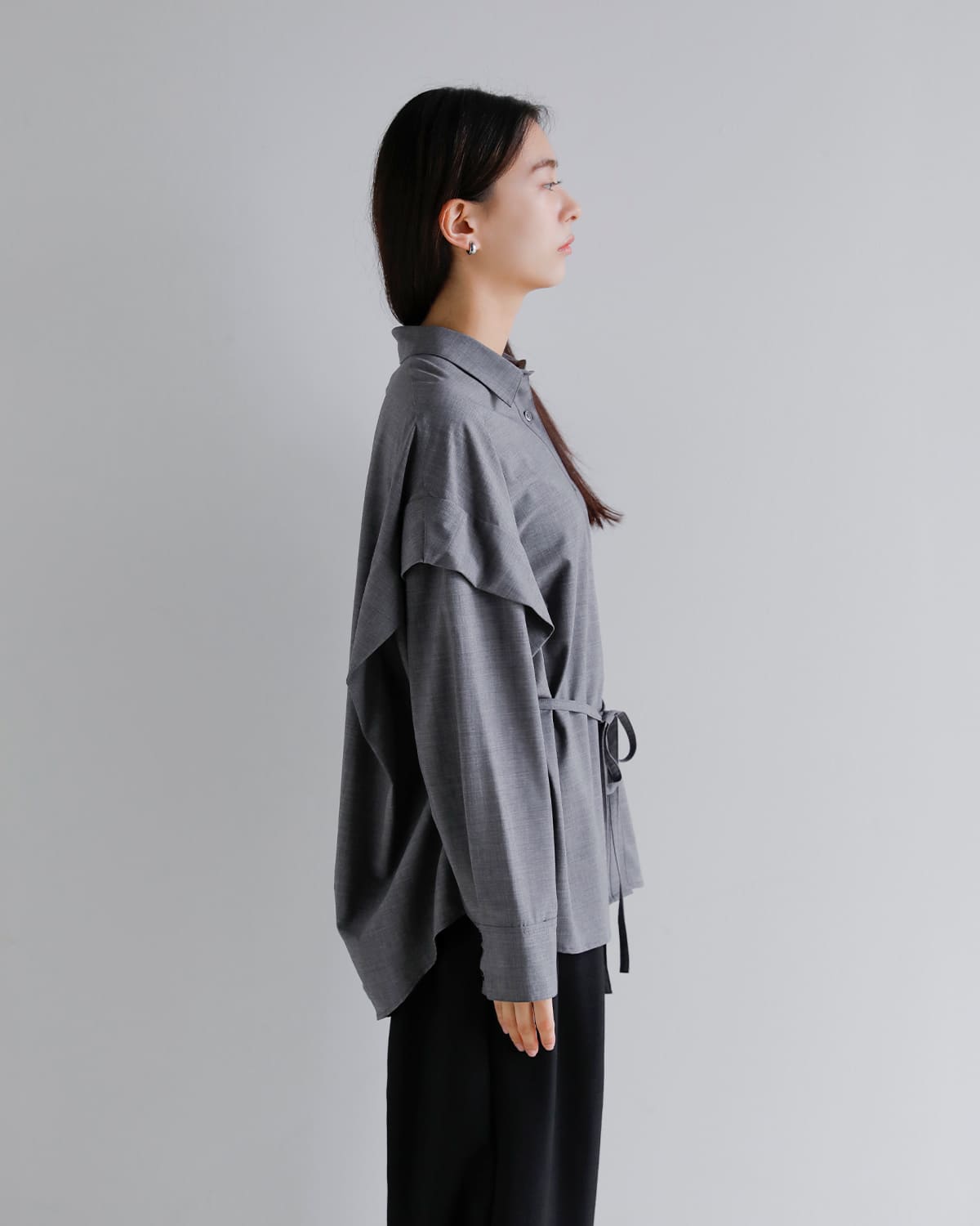 MANOF(マノフ)ショルダー タックシャツ 80122-4033