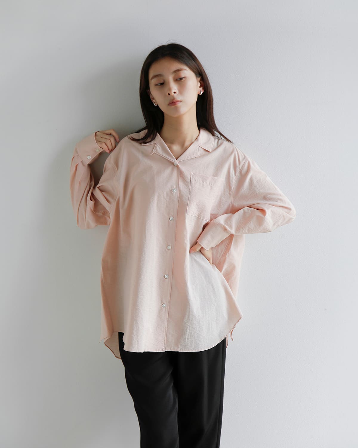 MANOF(マノフ)バックレイヤードシアー シャツ 80122-4063