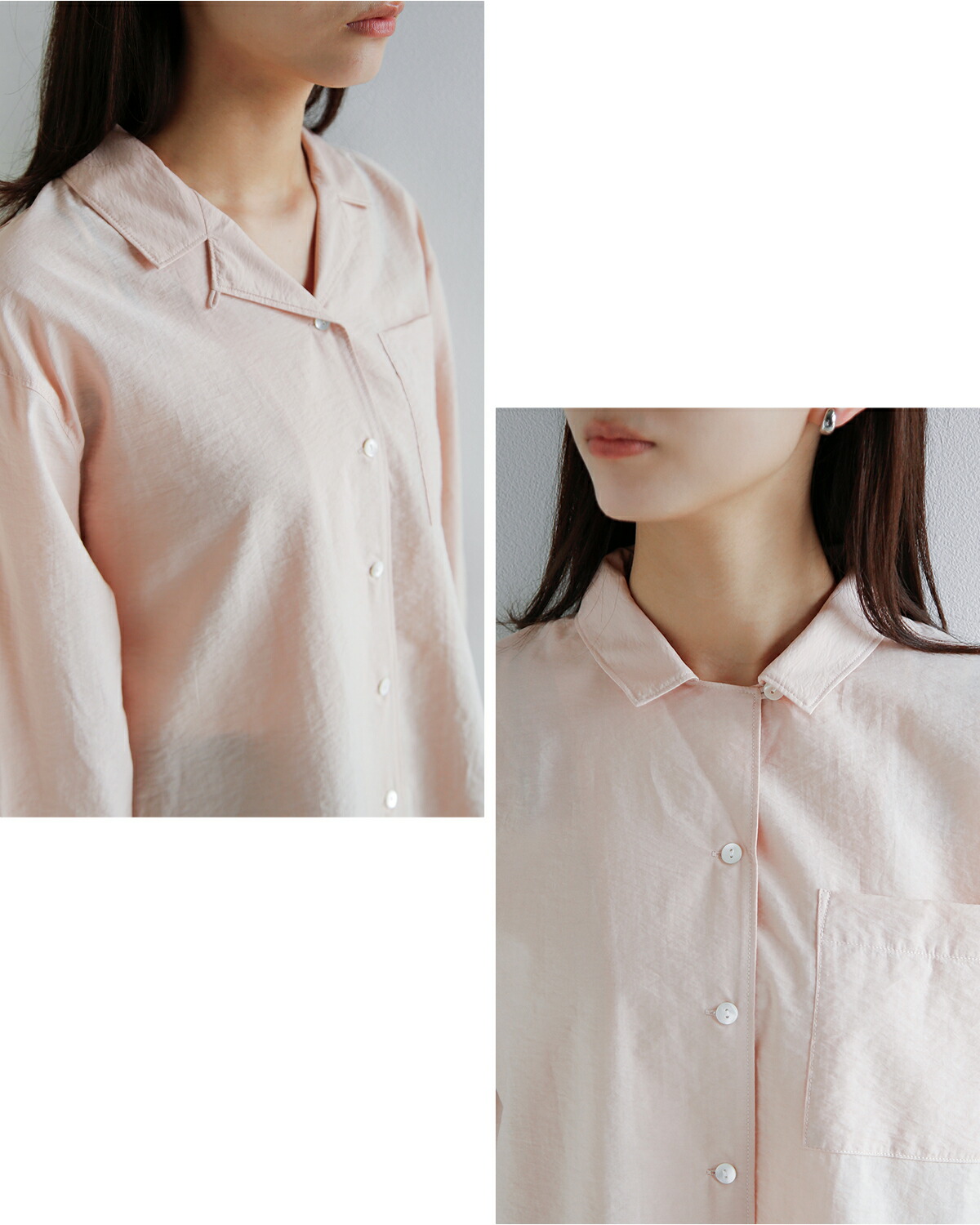 MANOF(マノフ)バックレイヤードシアー シャツ 80122-4063