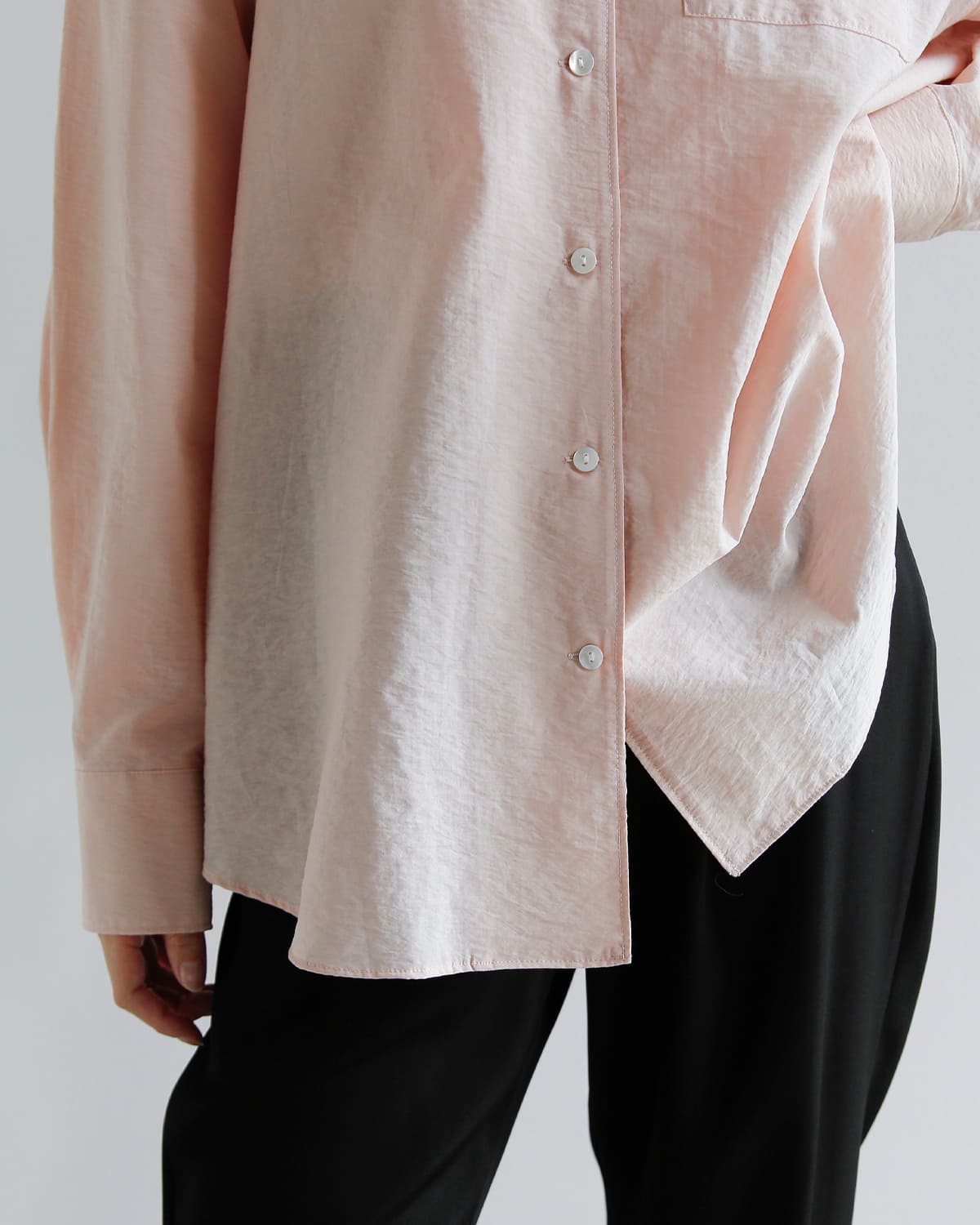 MANOF(マノフ)バックレイヤードシアー シャツ 80122-4063